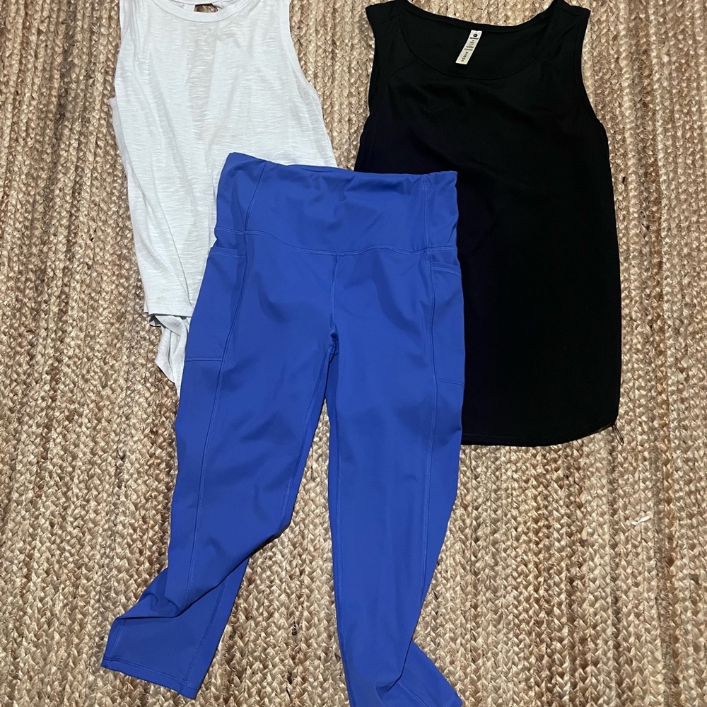 Blue Women's Pants and Two Shirts